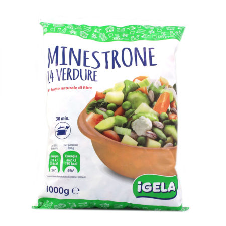 Minestrone 14 verdure surgelate Igela kg.1