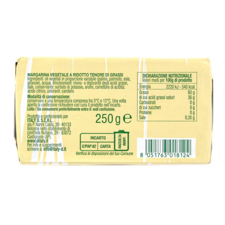 Margarina vegetale gr.250 - immagine 2