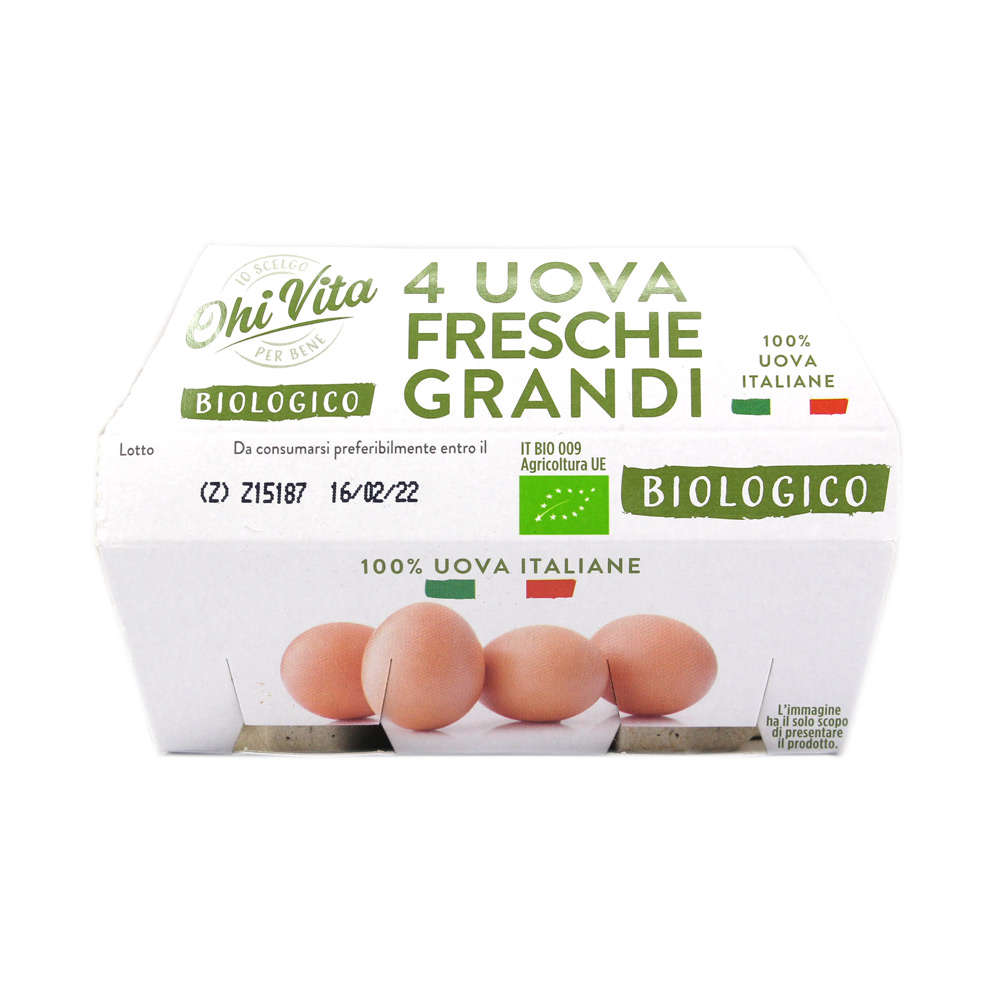 Uova fresche BIO Linea Ohi Vita x 4 