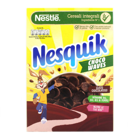 Cereali integrali Nesquik Nestlè choco waves gr.375