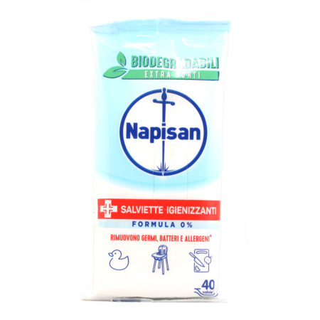 Salviette Napisan biodegradabili formula 0% x 40