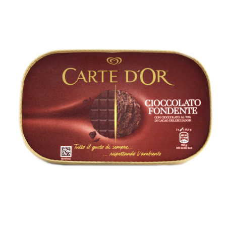 Vaschetta gelato Carte d'Or cioccolato fondente gr.500