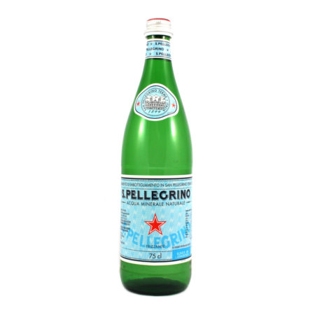 Acqua minerale naturale frizzante in vetro Sanpellegrino cl.75