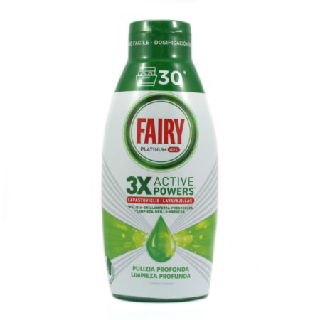 Detergente gel lavastoviglie Fairy platinum 3X ml.600