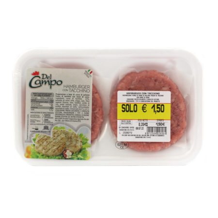 Hamburger di tacchino e suino Del Campo Avicoop gr.204