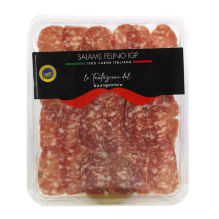Salame felino IGP a fette 100% italiana le Tentazioni del Buongustaio gr.120