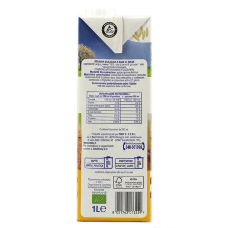 Bevanda avena BIO uht Idea Natura lt.1 - immagine 2
