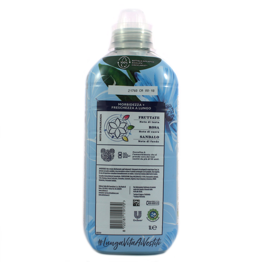 VERNEL AMMORBIDENTE CONCENTRATO BLU OXYGEN 48 LAVAGGI 1200 ML - PiùMe