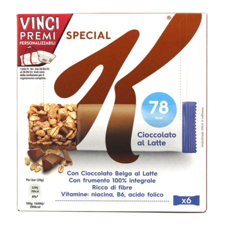 Barrette cereali cioccolato al latte special K x 6 gr.120