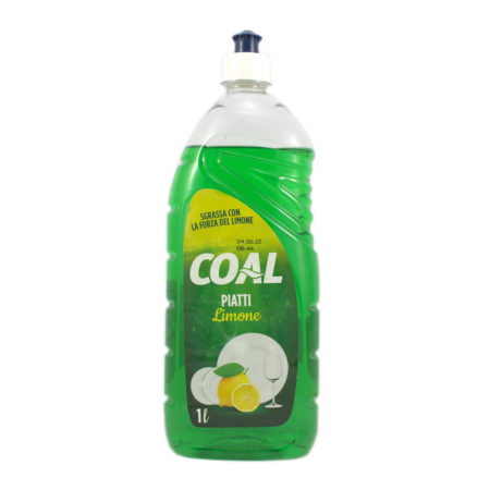Detersivo liquido concentrato per piatti al limone lt.1 Linea Coal
