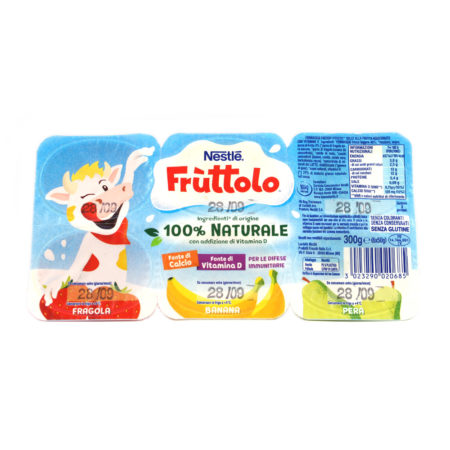 Fruttolo Nestlè alla fragola banana e pera gr.50x6