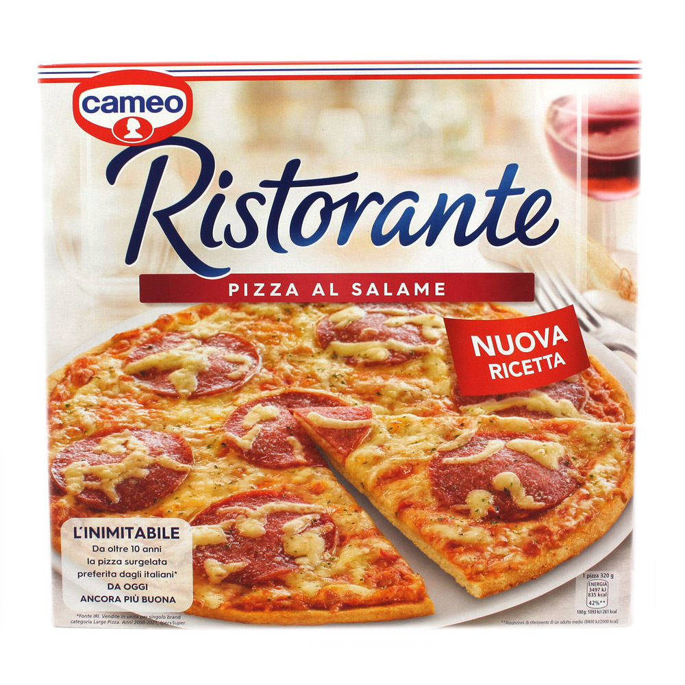 Pizza Ristorante Cameo surgelata al salame gr.320 - www