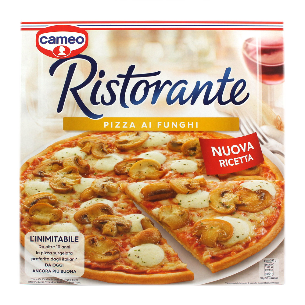 Pizza Ristorante Cameo surgelata ai funghi gr.365 - www