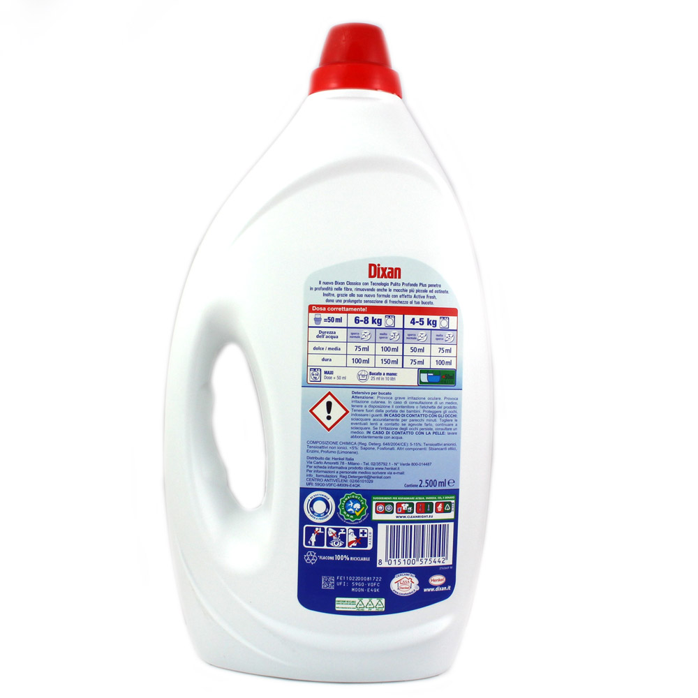 Detersivo lavatrice pastiglie antiodore 25 lavaggi DIXAN 625 ML - Coop Shop