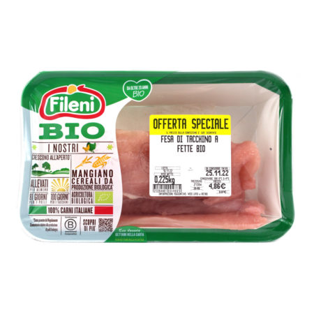 Petto di tacchino a fette Fileni BIO gr.225 circa
