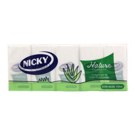 Fazzoletti nature con aloe vera Nicky 10x9