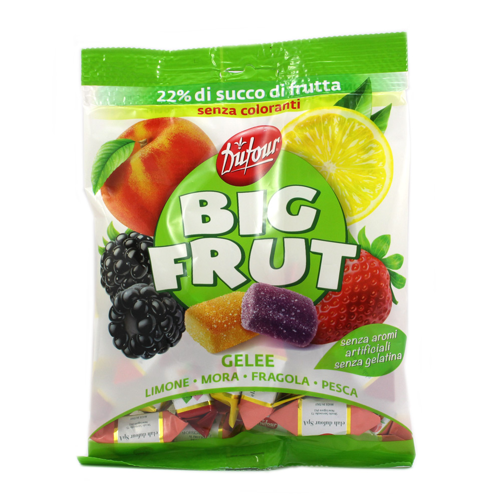 BIG FRUT DUFOUR 150g CARAMELLE GELEE FRUTTI DI BOSCO italian gelatine elah  fruit