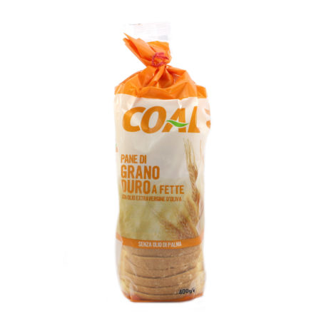 Pane di semola di grano duro a fette bauletto gr.400 Linea Coal