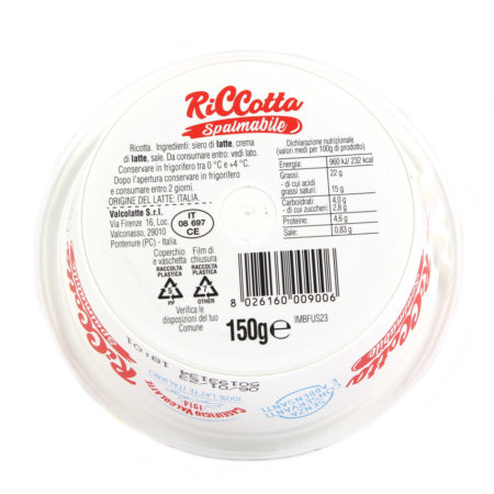 Ricotta Riccotta spalmabile gr.150 - immagine 2
