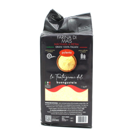 Farina di mais macinata a pietra polenta kg.1 Linea Le Tentazioni del Buongustaio