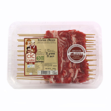 Arrosticini di bovino adulto Cic Carni gr.480 circa