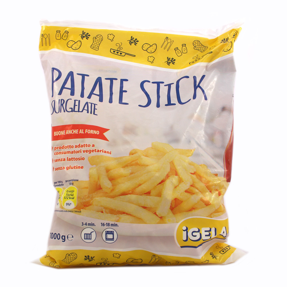Patate stick surgelate Igela kg.1 