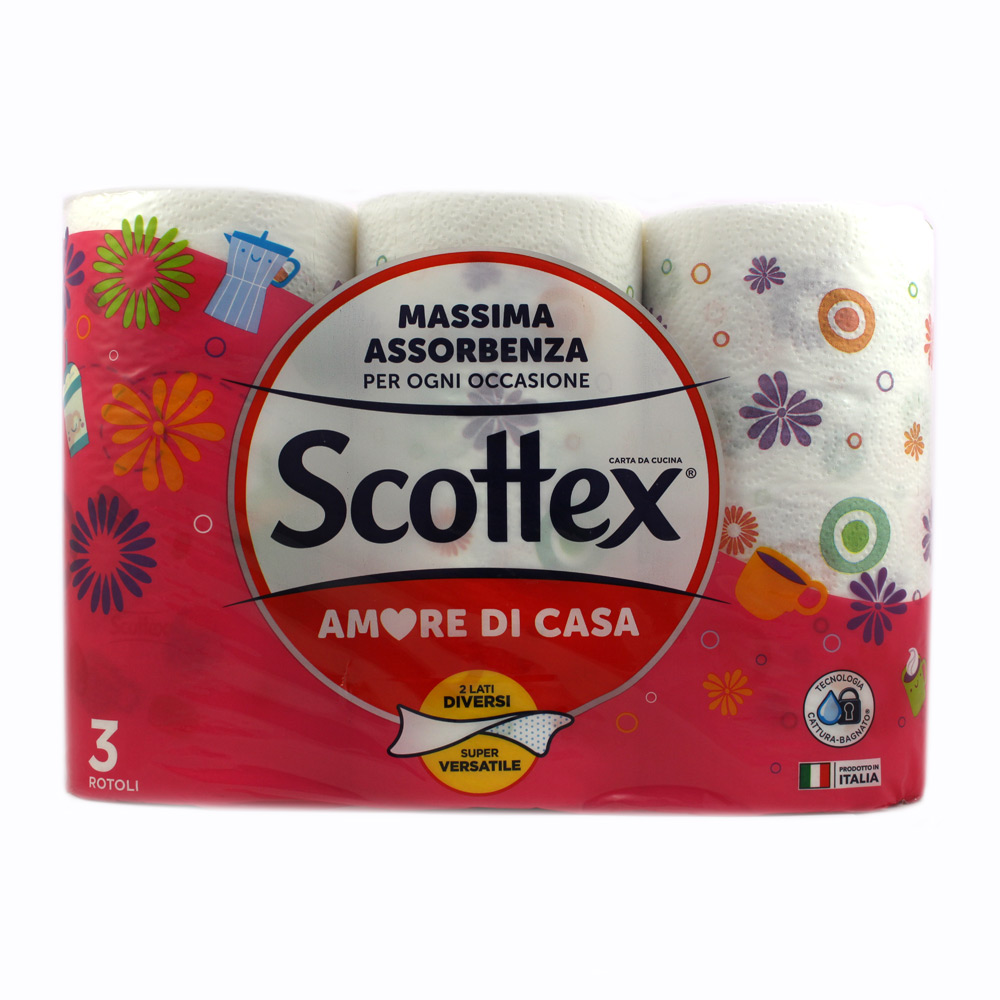 Asciugatutto Scottex amore di casa x 3 rotoli 