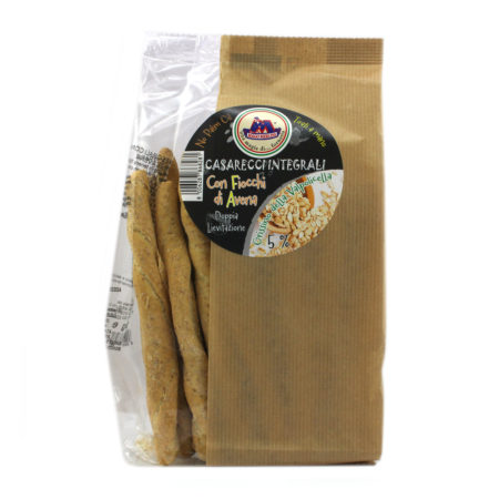 Grissini casarecci integrali Mago Merlini con fiocchi di avena gr.200
