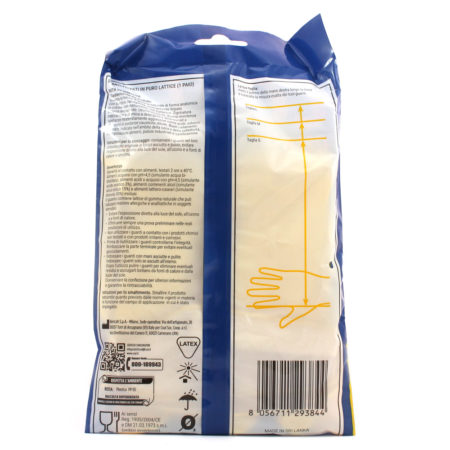 Guanti lattice felpati misura L 8-8 1/2 Linea Coal - immagine 2