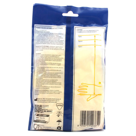 Guanti lattice felpati misura M 7-7 1/2 Linea Coal - immagine 2