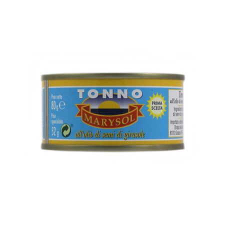 Tonno all'olio di semi di girasole Marysol gr.80