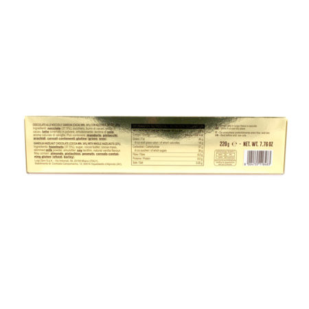 Torrone al cioccolato gianduia e nocciole extra Zaini Emilia gr.220 - immagine 2