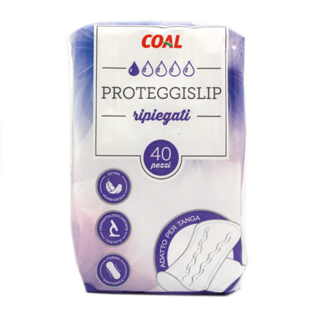 Assorbenti proteggislip ripiegati x 40 Linea Coal