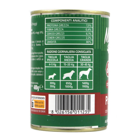 Patè mucho amor cane con vitello e ortaggi gr.400 - immagine 3