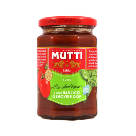 Sugo Mutti con pomodoro rosso e basilico gr.280