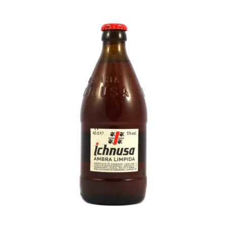 Birra Ichnusa ambra limpida cl.45