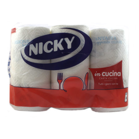 Asciugatutto in cucina Nicky decorato 2 veli x 6 rotoli