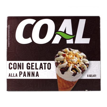 Gelato cono alla panna x 6 gr.450 Linea Coal