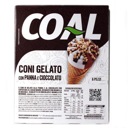 Gelato cono alla panna e cioccolato x 6 gr.450 Linea Coal - immagine 3