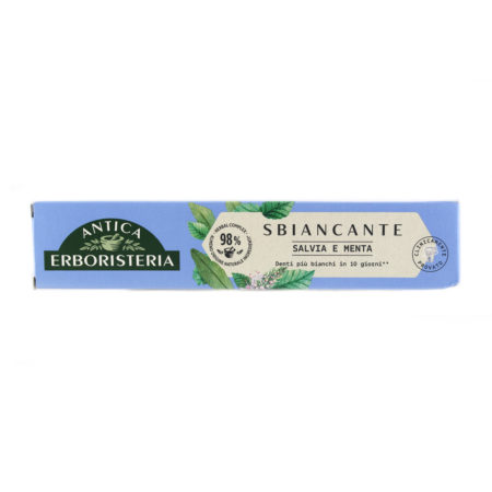 Dentifricio sbiancante salvia e menta Antica Erboristeria ml.75