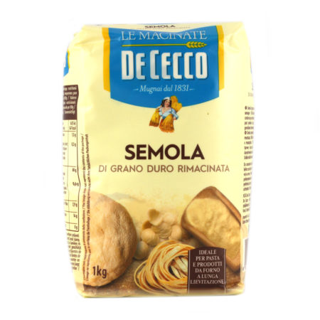 Semola di grano duro rimacinata De Cecco kg.1