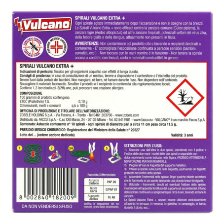 Spirali antizanzara Vulcano x 10 - immagine 2