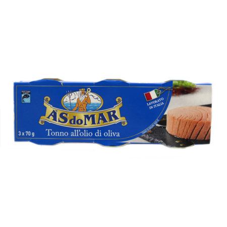 Tonno all'olio d'oliva Asdomar gr.70 x 3