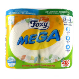 Asciugatutto Foxy Mega 2 veli 200 strappi