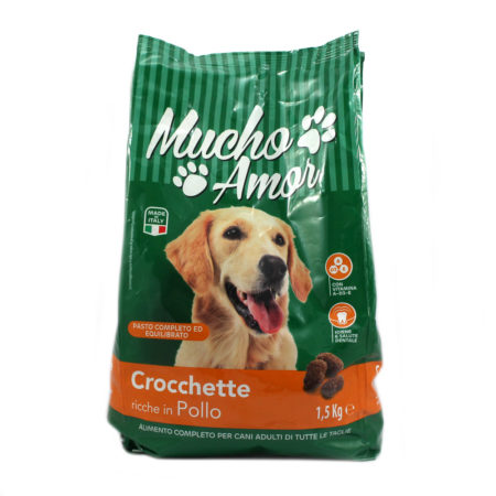 Crocchette per cane Mucho Amor con pollo kg.1,5