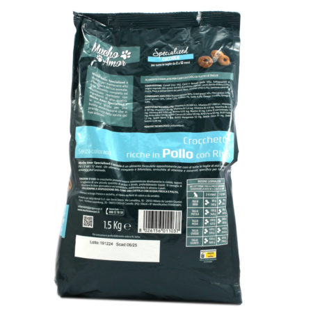 Crocchette per cane cucciolo Mucho Amor con pollo e riso kg.1,5 - immagine 2