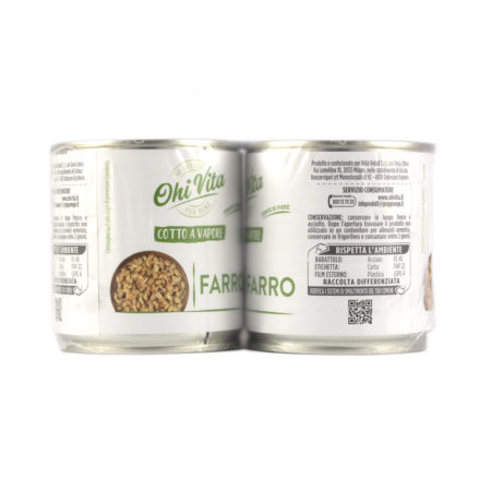 Farro cotto a vapore gr.150x2 Linea Ohi Vita