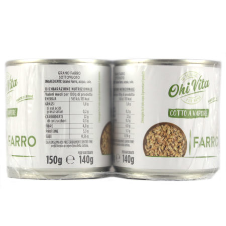 Farro cotto a vapore gr.150x2 Linea Ohi Vita - immagine 2