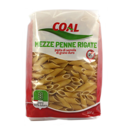 Pasta semola grano duro mezze penne rigate gr.500 Linea Coal