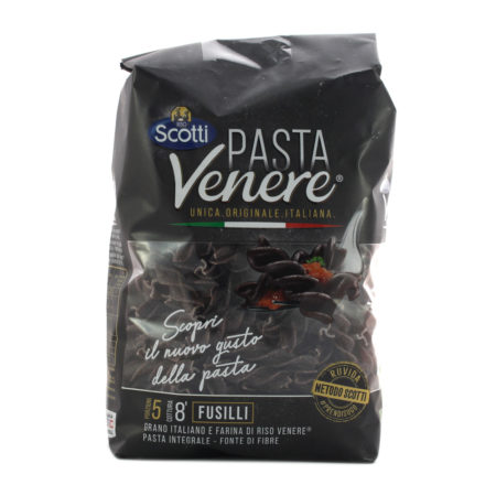 Pasta venere integrale fusilli Riso Scotti gr.400